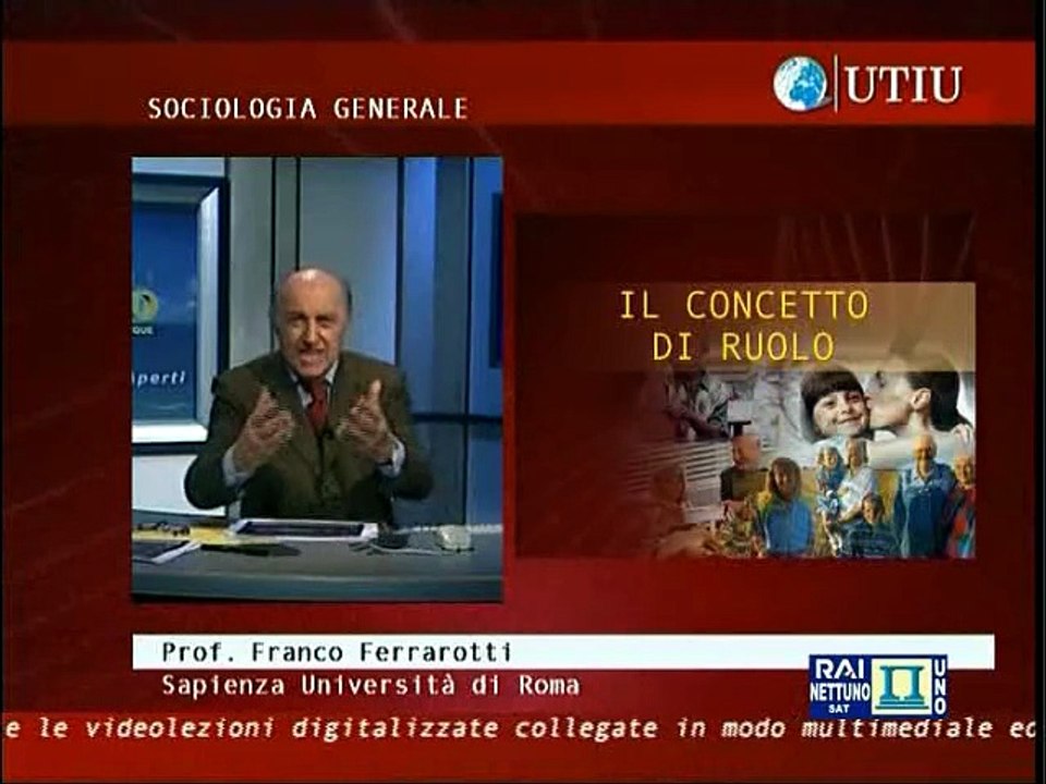 Sociologia generale - Lez 07 - Il concetto di ruolo