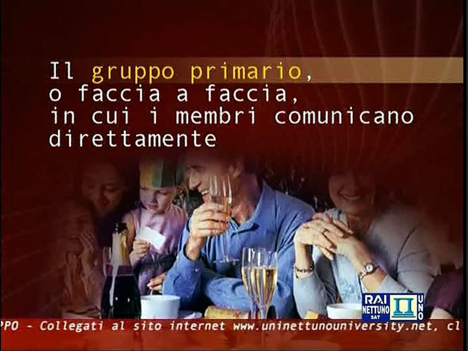 Sociologia generale - Lez 08 - Il concettto di gruppo