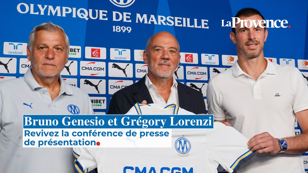 OM : "Je connais le contexte", revivez la présentation de Bruno Genesio et Grégory Lorenzi