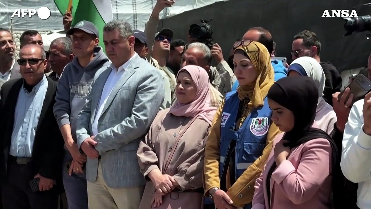 Giornata della liberta' di stampa, mobilitazione dei giornalisti palestinesi