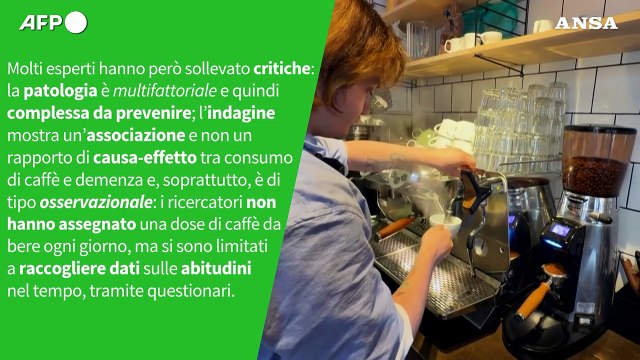 Ansa VERIFIED - Un consumo moderato di caffeina puo' davvero ridurre il rischio di demenza?