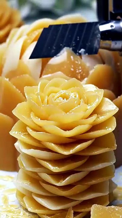 Blade Carving Soap into Petals | Satisfying Soa...