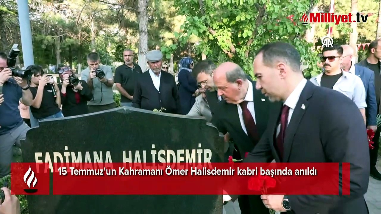 15 Temmuz'un Kahramanı Ömer Halisdemir kabri başında anıldı