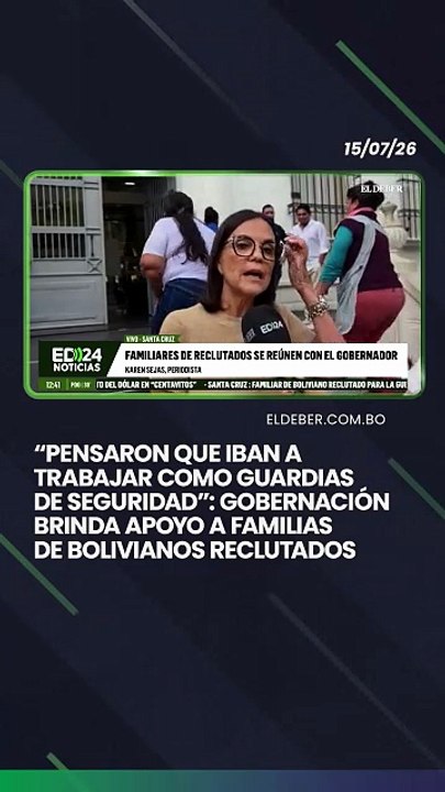 “Pensaron que iban a trabajar como guardias de seguridad”: Gobernación brinda apoyo a familias de bolivianos reclutados