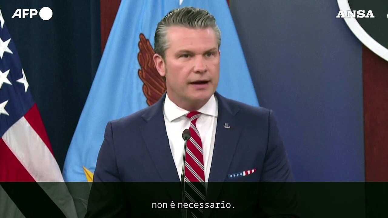 Pete Hegseth: "Gli Stati Uniti non cercano lo scontro per lo Stretto di Hormuz"