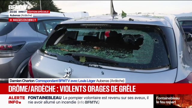 J'ai vu des grêlons de cinq ou six centimètres : dans l'Ardèche, les premiers dégâts des orages de grêle constatés