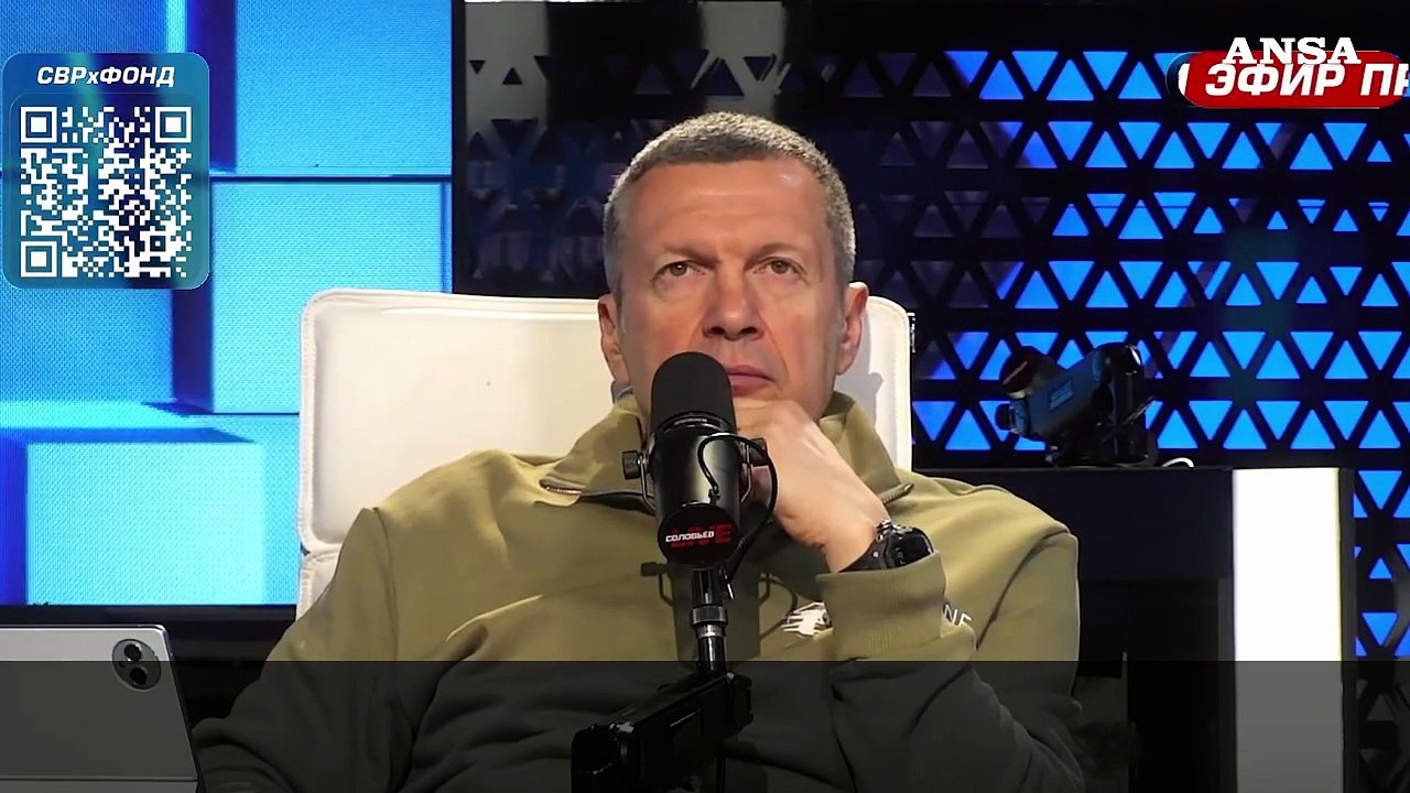 Il conduttore russo Solovyov insulta Meloni: "Fascista p..."