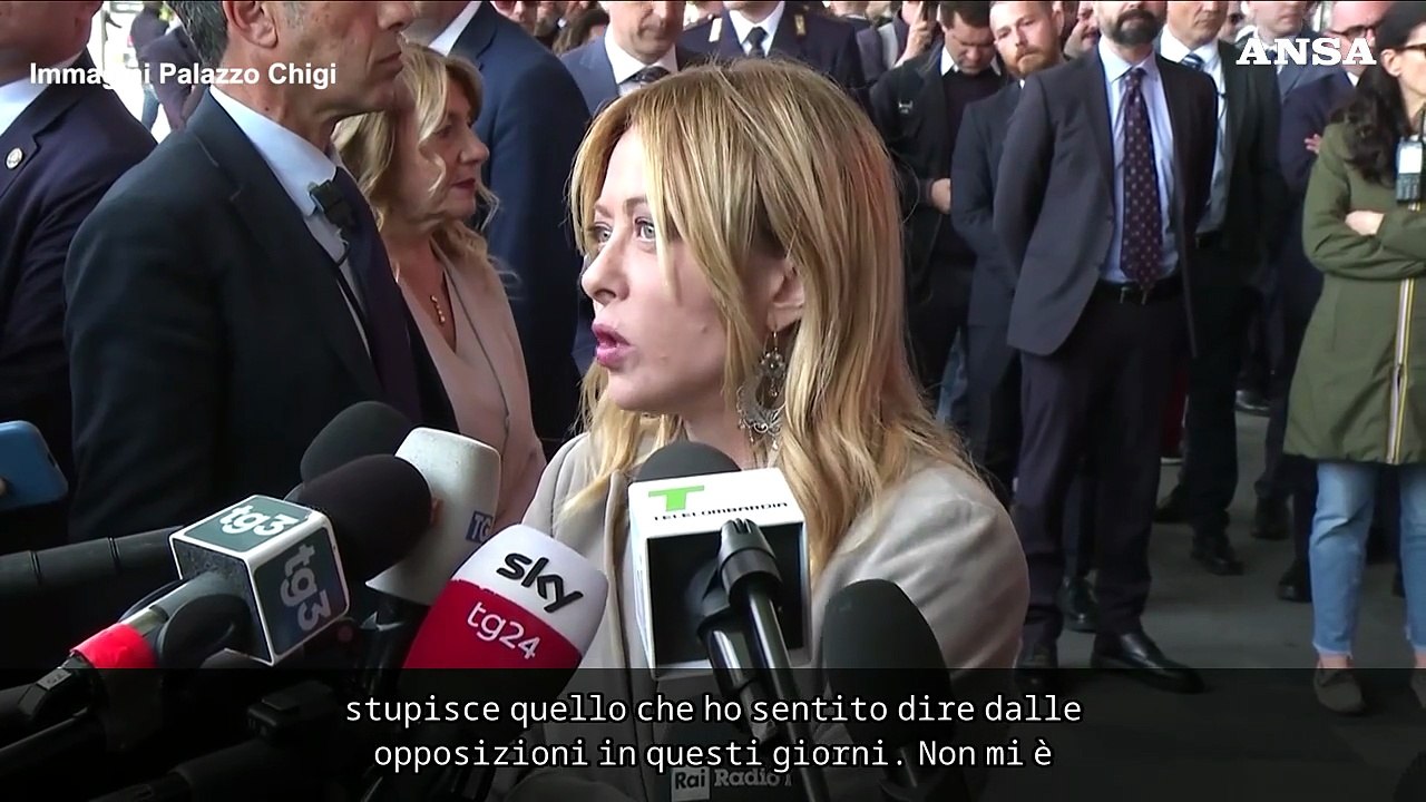 Meloni: "Il dl sicurezza non e' pasticcio, trasformeremo i rilievi in un provvedimento ad hoc"