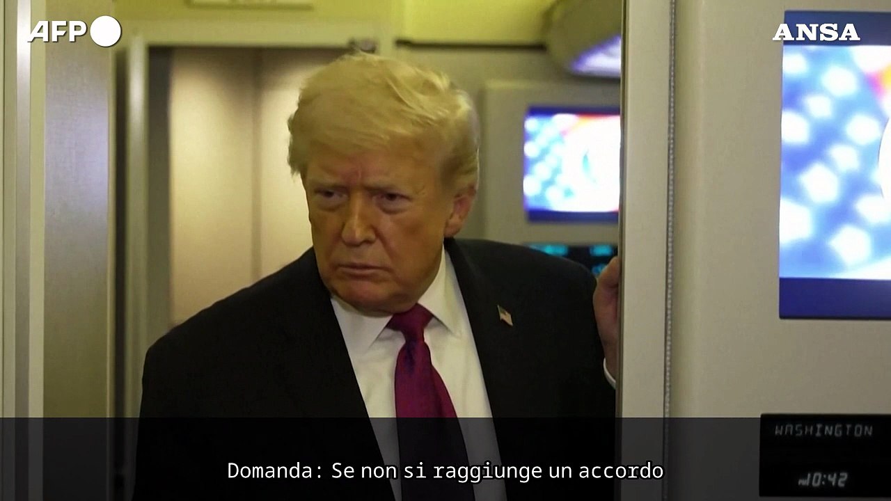 Trump: "Senza un accordo il blocco dei porti iraniani resta"