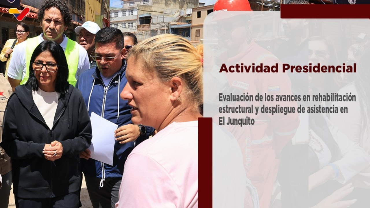 Presidenta Delcy Rodríguez visita El Junquito para evaluar los avances del plan "Venezuela Renace"
