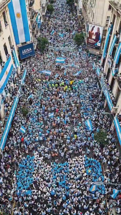Increíbles imágenes desde Argentina: a un paso de la final del Mundial