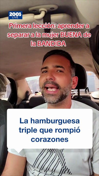 La historia de la hamburguesa triple: Hombre relata por qué canceló su cita