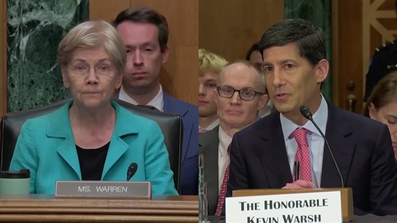 Senator Warren Challenges Fed's Warsh About Ethics, Bowman