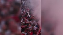 England fans go wild as they lead v Argentina