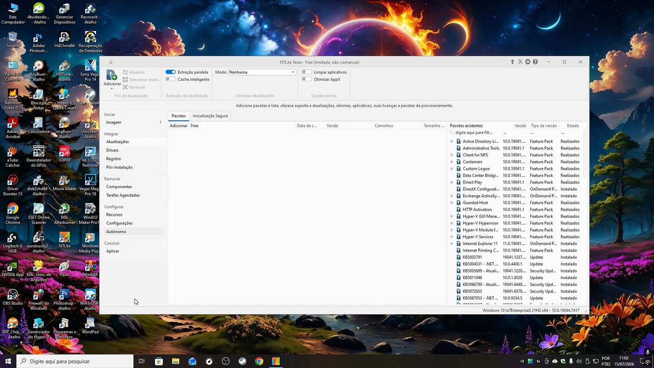 Integrando as Atualizações de Julho/2026 à ISO de Instalação do Windows 10 IoT LTSC Vídeo 2/4