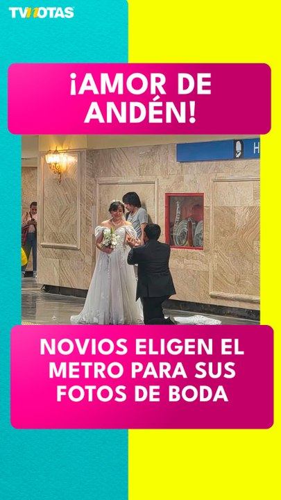 ¡SE CASARON EN EL METRO! Pareja sorprende al elegir la estación Hidalgo