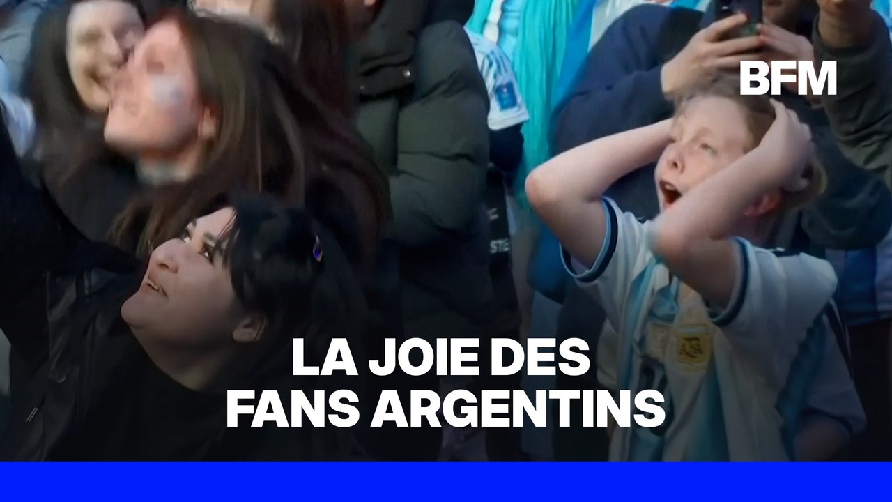 L'explosion de joie des supporters argentins après la qualification en finale de l'Albiceleste