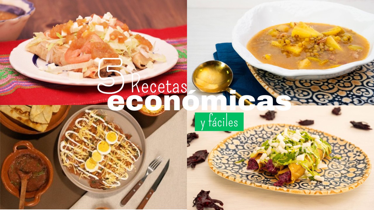 5 recetas fáciles y económicas para menú semanal