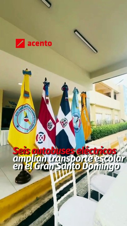 Seis autobuses eléctricos amplían transporte escolar en el Gran Santo Domingo
