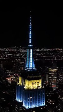 El Empire State se iluminó de celeste y blanco