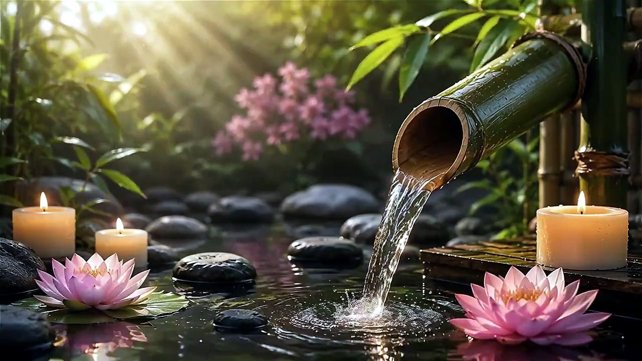 Deep Sleep Piano with Gentle Water Sounds | Meditation, Study, Spa, Stress Relief & Insomnia