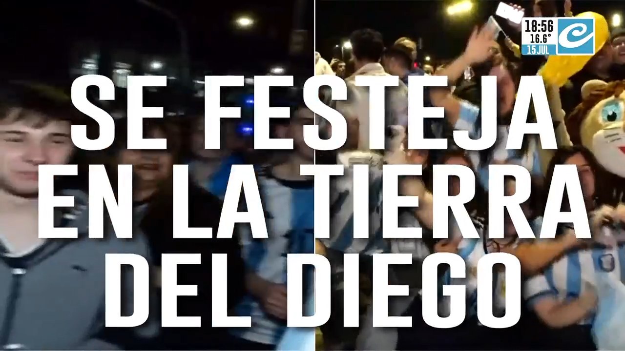 Así festeja la gente en el Obelisco y en todo el país el triunfo ante Inglaterra
