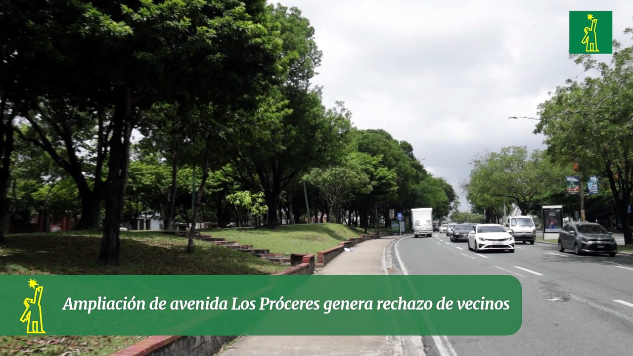 Ampliación de avenida Los Próceres genera rechazo de vecinos