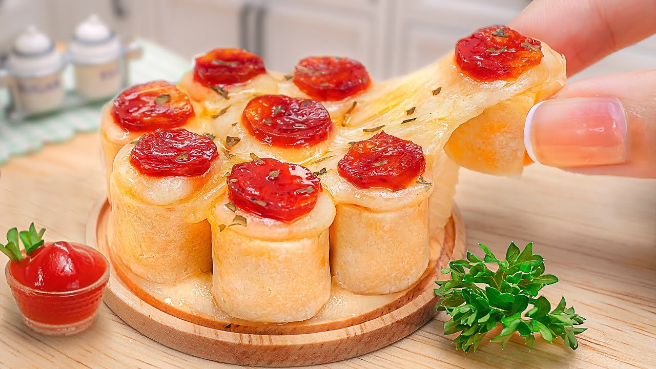 Tortilla Roll Pizza - Mini Yummy Cooking Delicious Miniature Chicken Tortilla Pizza Recipe