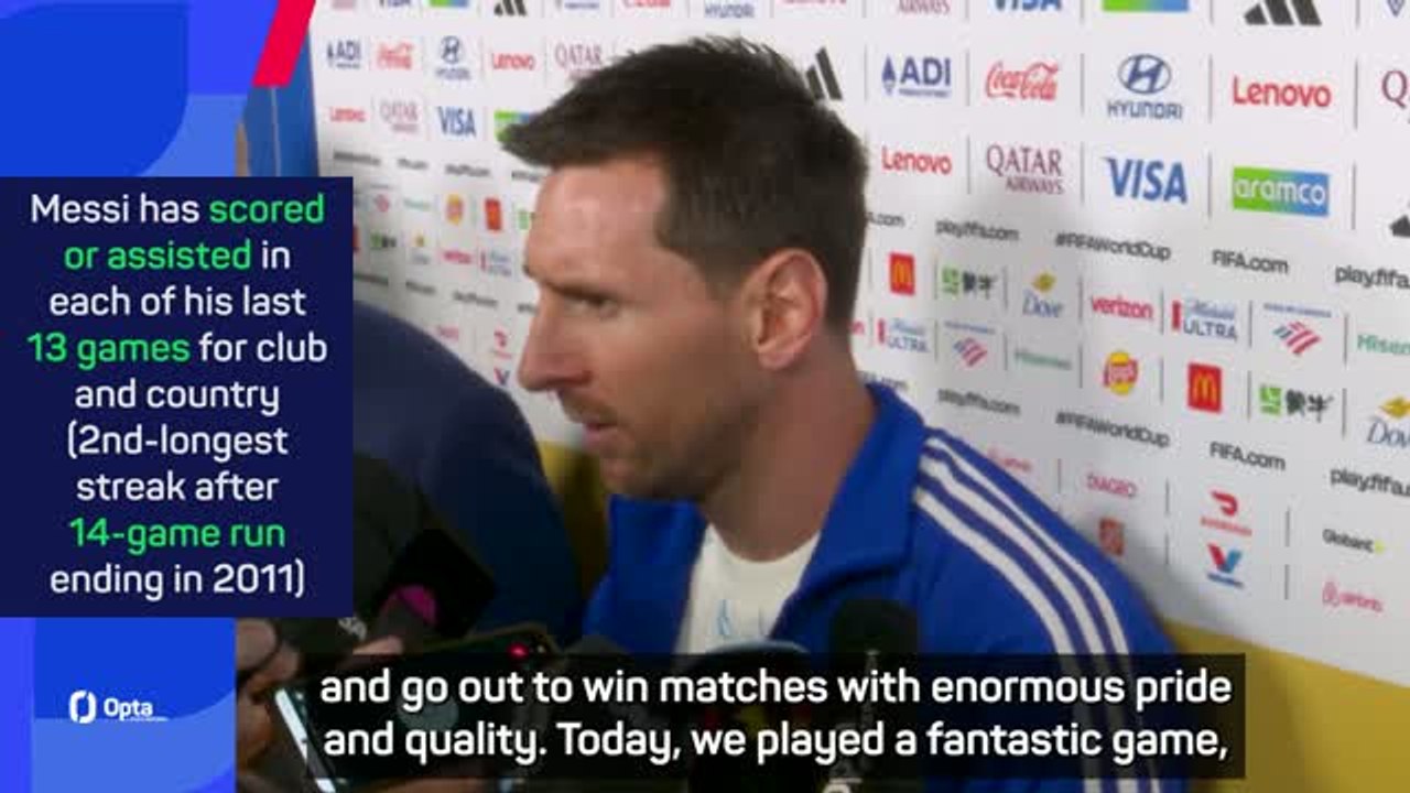 Messi hails Argentina's 'crazy' World Cup journey
