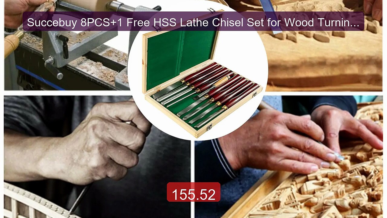 Succebuy 8PCS+1 Free HSS Lathe Chisel Set for Wood Turning Roo... -- Best Buy 2026 | Great Quality!