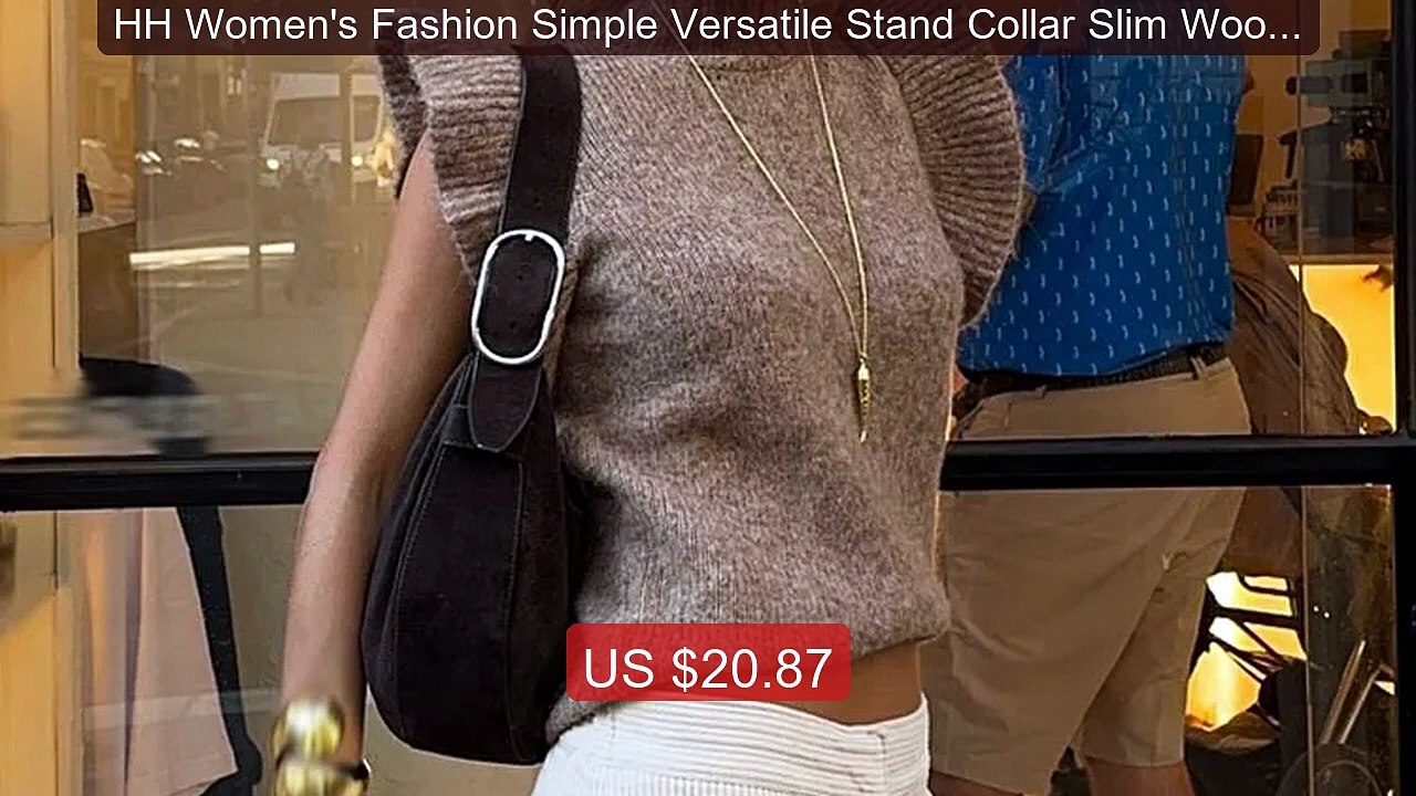 HH Women's Fashion Simple Versatile Stand Collar Slim Wool Lay... -- Hot Deal 2026 | Limited Offer!