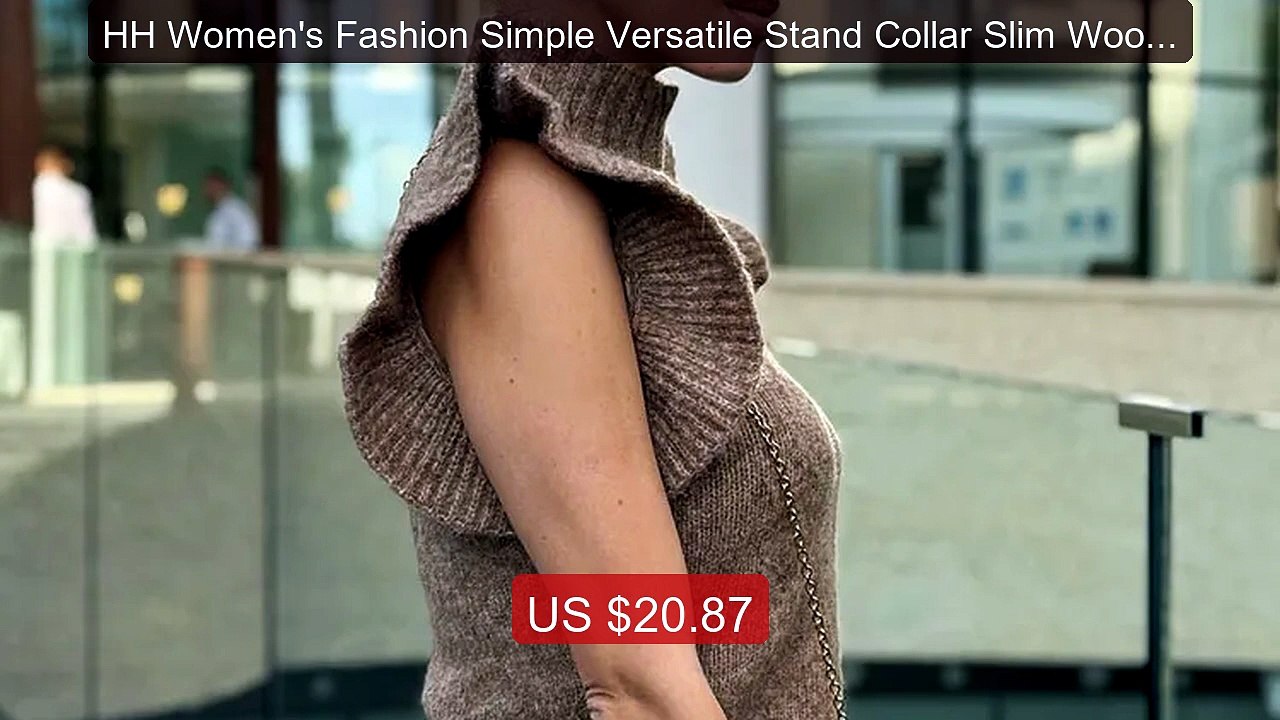 HH Women's Fashion Simple Versatile Stand Collar Slim Wool La... -- Amazing Value 2026 | Must Have!