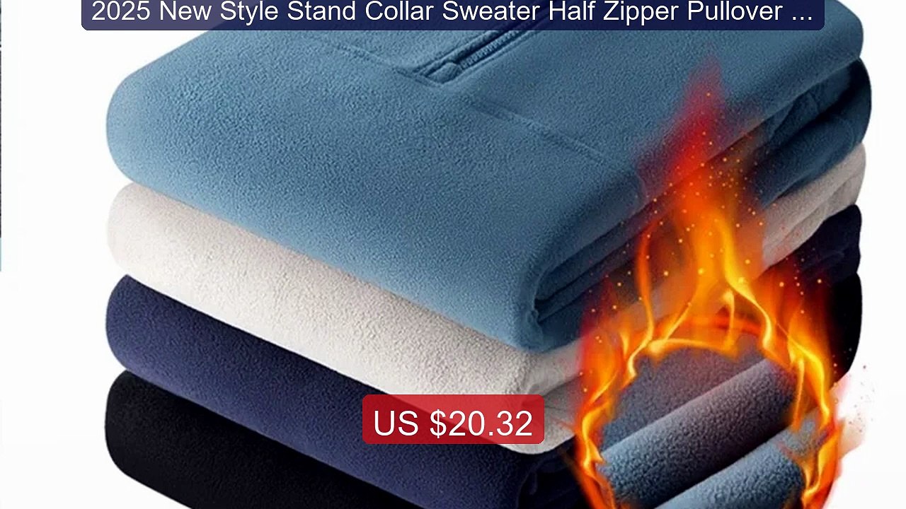 2025 New Style Stand Collar Sweater Half Zipper Pullover Long ... -- Hot Deal 2026 | Limited Offer!