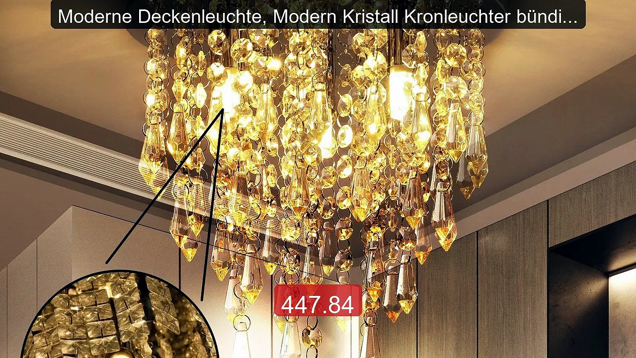 Moderne Deckenleuchte, Modern Kristall Kronleuchter bündige Deckenl... -- Top Rated 2026 | Buy Now!