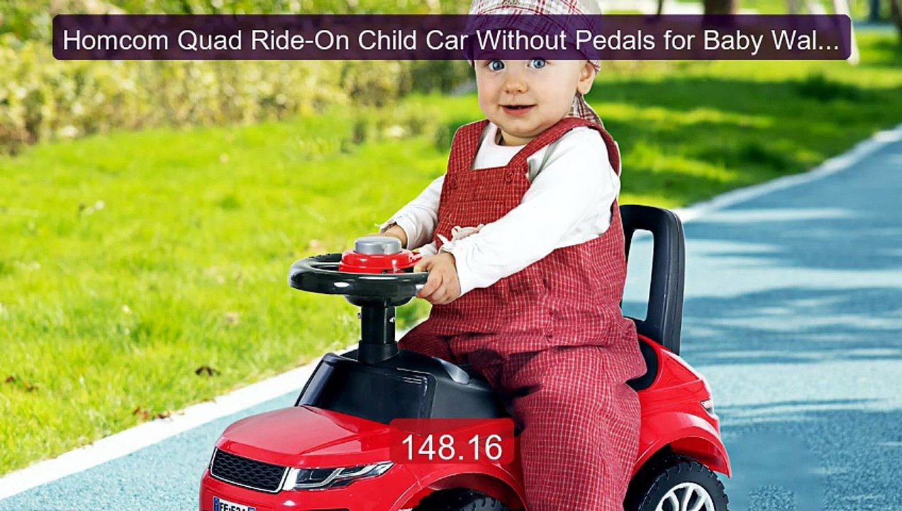 Homcom Quad Ride-On Child Car Without Pedals for Baby Walke... -- Top Pick 2026 | Unbeatable Price!