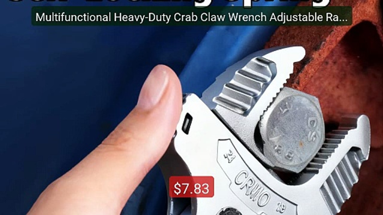 Multifunctional Heavy-Duty Crab Claw Wrench Adjustable Ratchet Wide... -- Top Rated 2026 | Buy Now!