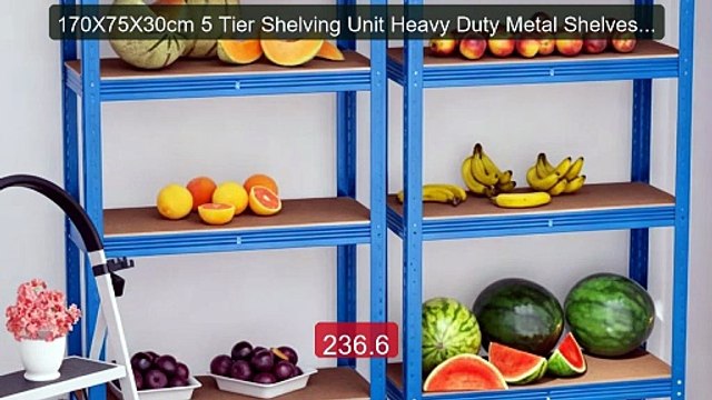 170X75X30cm 5 Tier Shelving Unit Heavy Duty Metal Shelves Sto... Amazing Value 2026 | Must Have!