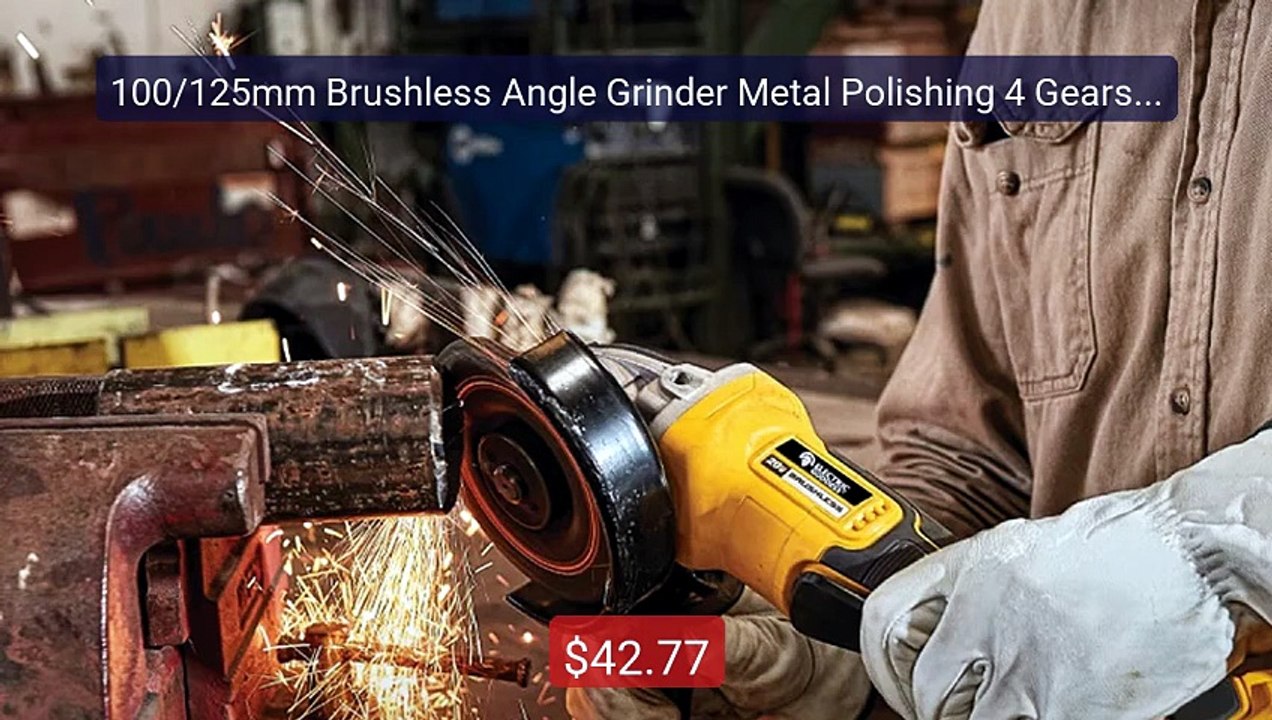 100/125mm Brushless Angle Grinder Metal Polishing 4 Gears Cor... -- Amazing Value 2026 | Must Have!
