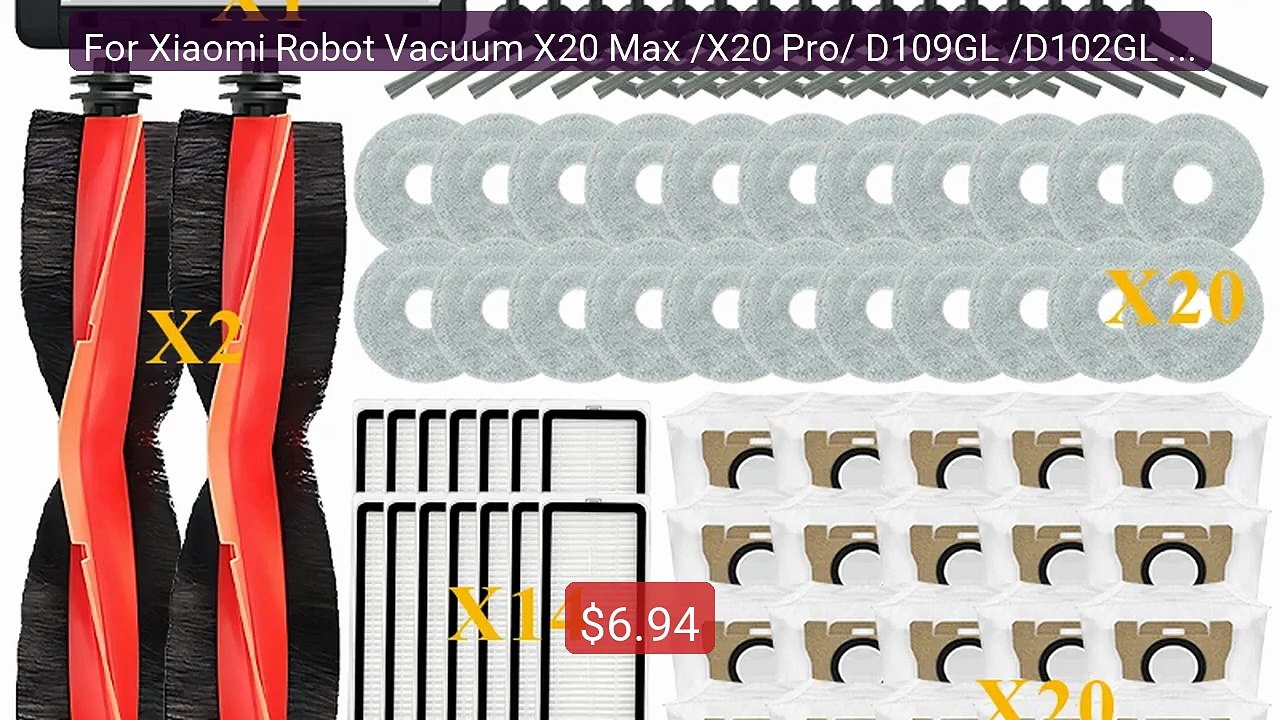 For Xiaomi Robot Vacuum X20 Max /X20 Pro/ D109GL /D102GL ac... -- Top Pick 2026 | Unbeatable Price!