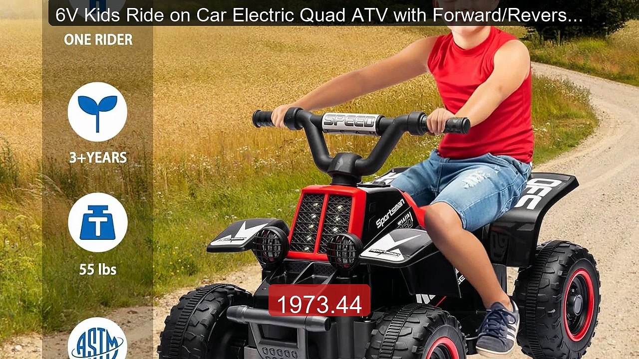 6V Kids Ride on Car Electric Quad ATV with Forward/Reverse Gea... -- Best Buy 2026 | Great Quality!
