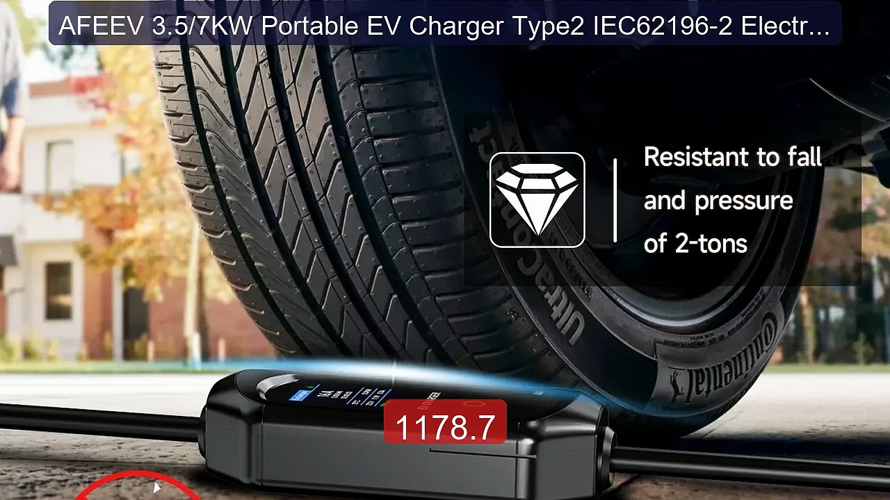 AFEEV 3.5/7KW Portable EV Charger Type2 IEC62196-2 Electric Ca... -- Hot Deal 2026 | Limited Offer!