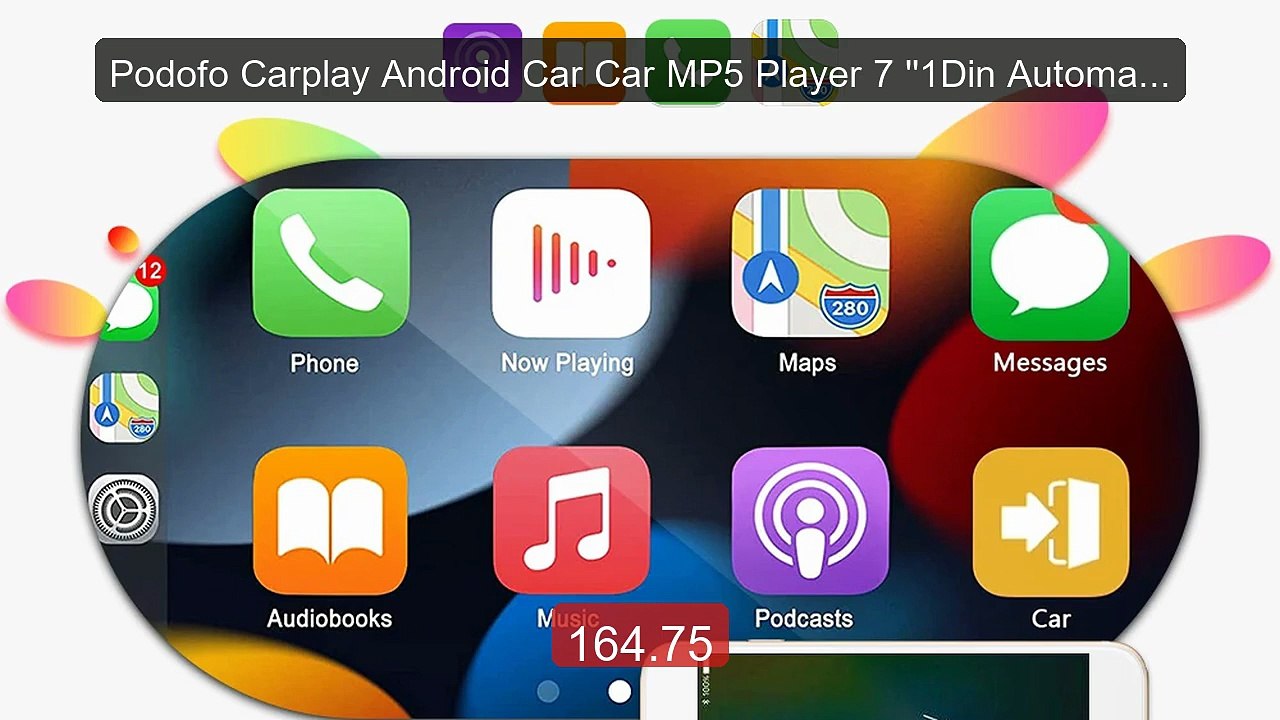 Podofo Carplay Android Car Car MP5 Player 7 ''1Din Automati... -- Top Pick 2026 | Unbeatable Price!