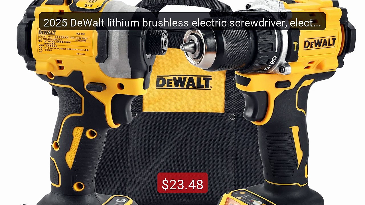 2025 DeWalt lithium brushless electric screwdriver, electri... -- Top Pick 2026 | Unbeatable Price!