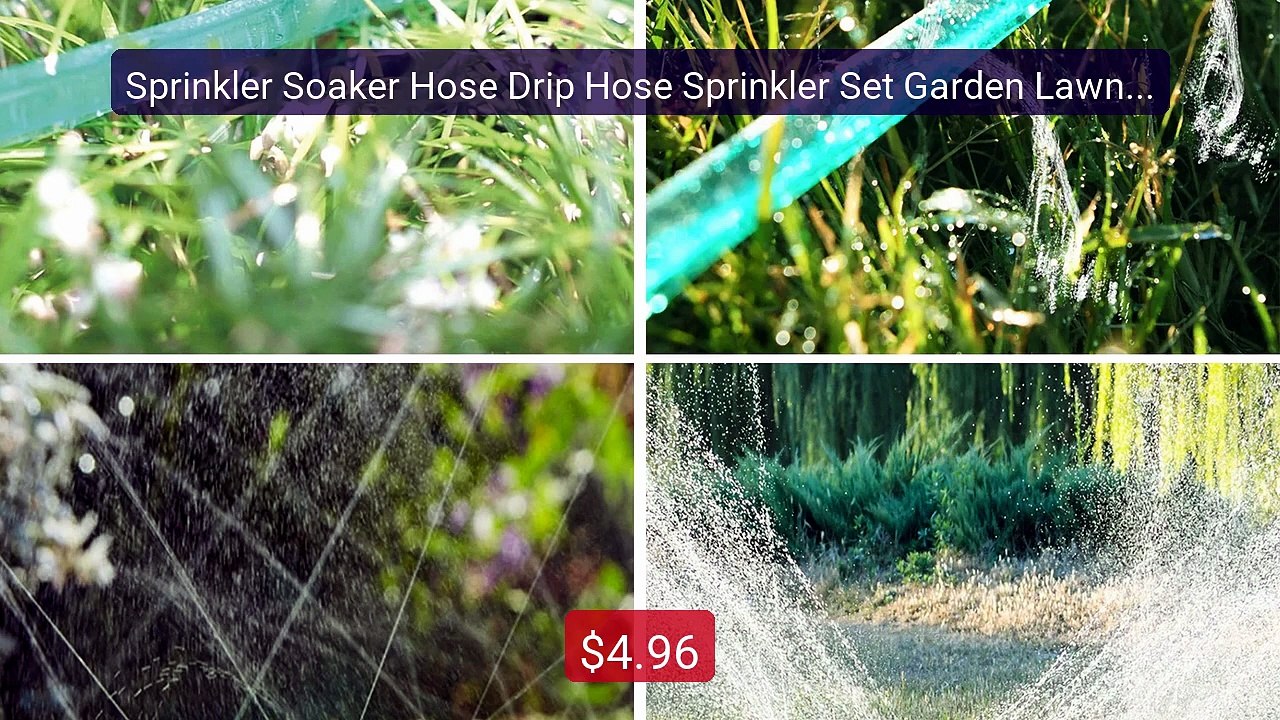 Sprinkler Soaker Hose Drip Hose Sprinkler Set G...