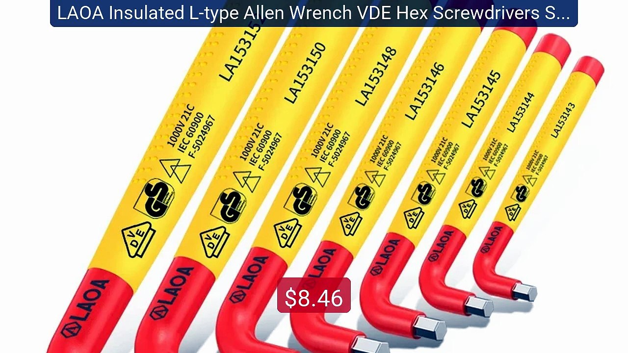 LAOA Insulated L-type Allen Wrench VDE Hex Screwdrivers Set Repair... -- Best Deal 2026 | Shop Now!