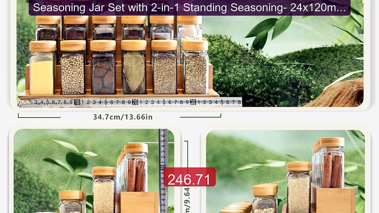 Seasoning Jar Set with 2-in-1 Standing Seasoning- 24x120ml Se... -- Amazing Value 2026 | Must Have!