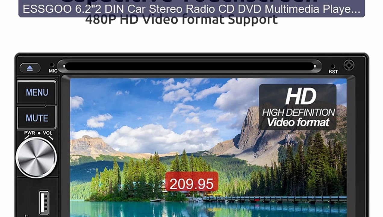 ESSGOO 6.2"2 DIN Car Stereo Radio CD DVD Multimedia Player Apple C... -- Best Deal 2026 | Shop Now!