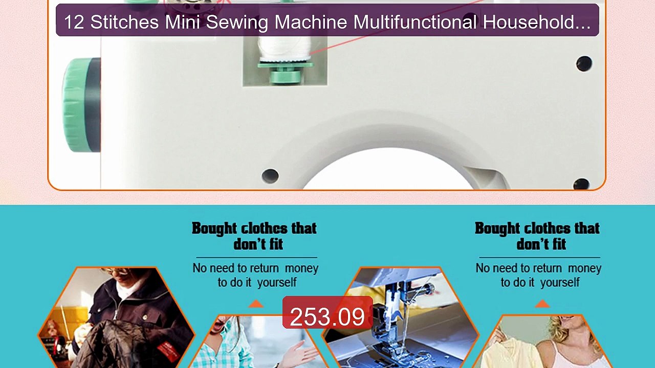 12 Stitches Mini Sewing Machine Multifunctional Household Sew... -- Amazing Value 2026 | Must Have!