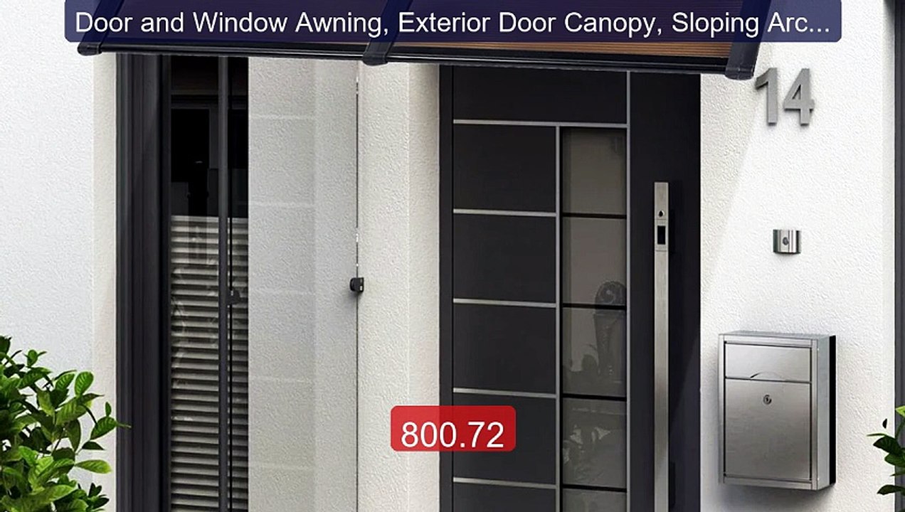 Door and Window Awning, Exterior Door Canopy, Sloping Arch Awn... -- Hot Deal 2026 | Limited Offer!