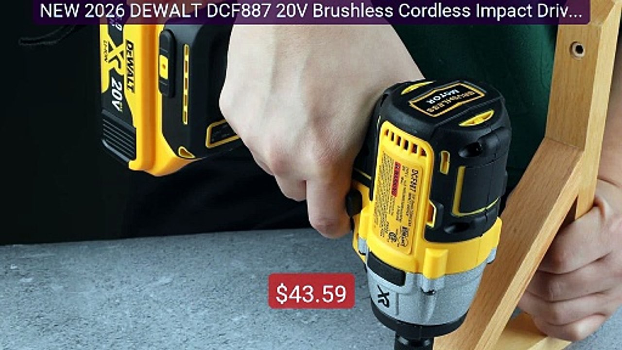 NEW 2026 DEWALT DCF887 20V Brushless Cordless Impact Driver 2... -- Amazing Value 2026 | Must Have!